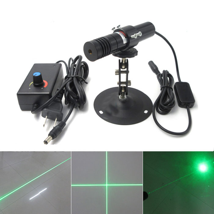 520nm 150mW 레이저 다이오드 모듈 Dot/Line/Crosshair Focus Adjustable - Click Image to Close